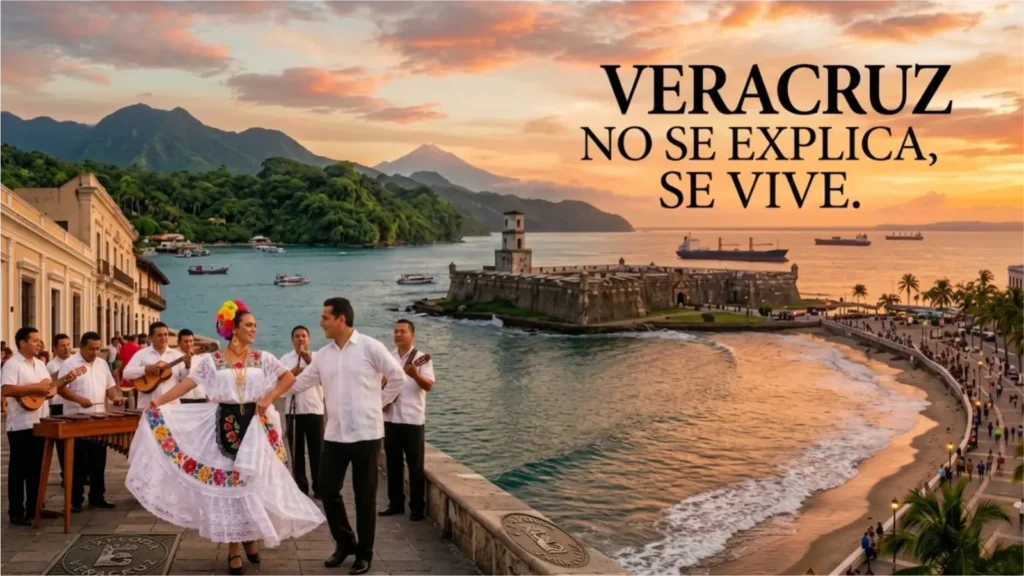 Veracruz no se explica, se vive. Bailarines de son jarocho en el malecón