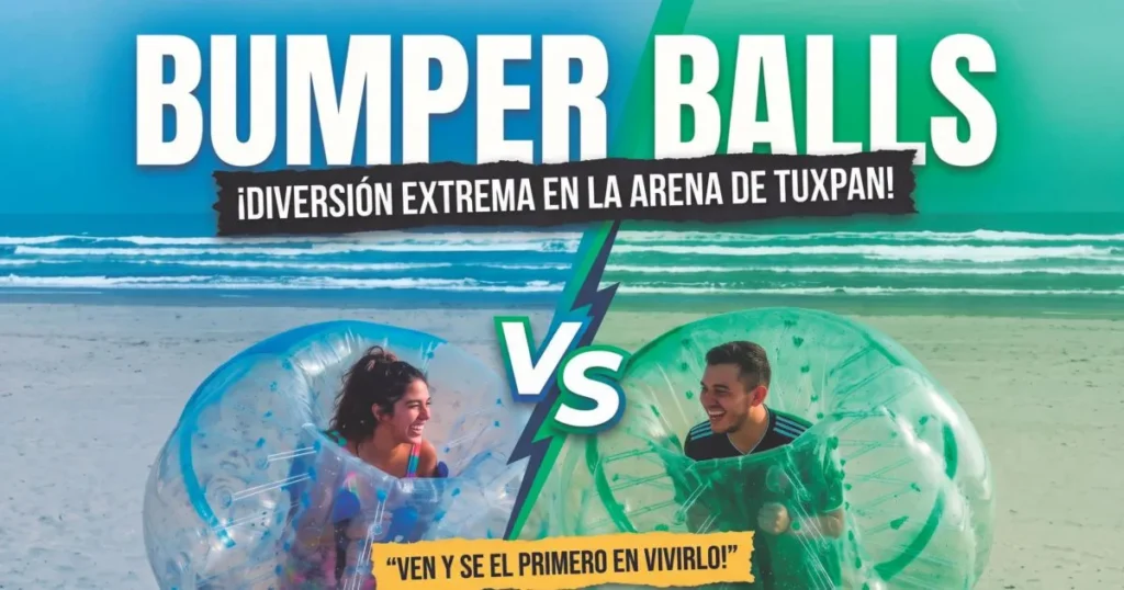 burbujas-choconas-bumper-balls-playa-tuxpan-veracruz-mar-de-plata